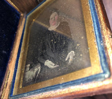 Load image into Gallery viewer, 1840s Daguerreotype Photo Woman Holding Closed Dag Sealed Shew Case