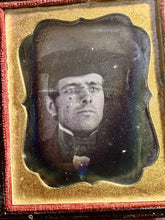 Load image into Gallery viewer, ID'd Boy & Physician Father Wearing Academic Cap Daguerreotype Tintype Lot