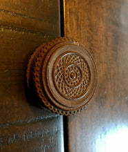 Load image into Gallery viewer, Double Round OREO Case with Tintype Photos DOUBLE THICK Rare Gutta Percha 1860s