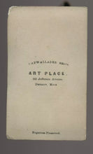 Load image into Gallery viewer, TWO Self Portrait Photographer John Cadwallader Indiana Michigan 1860s 1880s CDV