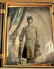 Load image into Gallery viewer, Rare Museum Qlty Tintype Photo Texas Confederate Officer Soldier Original 1860s