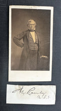 Load image into Gallery viewer, CDV ALEXANDER RAMSEY + Signature MINNESOTA Territory Governor Sioux Indian Int