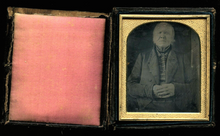 Load image into Gallery viewer, 1/6 1840s Daguerreotype Photo Very Old Man Born 1700s Revolutionary War Era