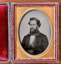 Load image into Gallery viewer, VANCE 1/4 Ambrotype San Francisco Sacramento California Man Gold Rush Era 1850s