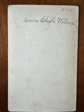 Load image into Gallery viewer, ID'd Woman with Long Hair in Mirror 1900s Cabinet Card Los Angeles WILCOX Photo