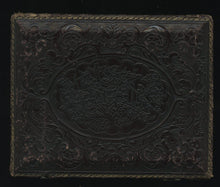 Load image into Gallery viewer, Large Ambrotype Photo ID'd Risher Family Group, Boy with Creepy Eyes! Coal Miner