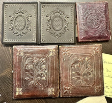 Load image into Gallery viewer, Lot of Antique Photo inc ID'd New Hampshire Girl 1840s Daguerreotype Union Case