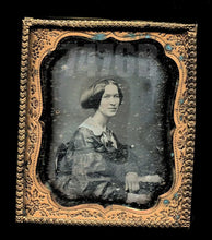 Load image into Gallery viewer, 1/6 Daguerreotype Photo Pretty Woman Hair Braid Possible Relative of ALVIN ADAMS