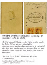 Load image into Gallery viewer, 1/4 Ambrotype Poe / Halyburton Families Virginia ID'd Texas Photographer Photo