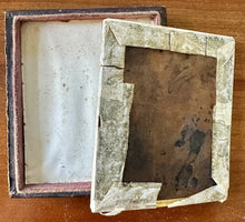Load image into Gallery viewer, 1840s Tinted Plumbe Daguerreotype ID'd Little Girl Ringlet Curls Holding Case