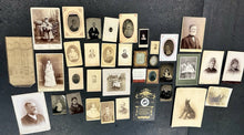 Load image into Gallery viewer, Antique Photo Lot CDV Tintype Cabinet Card Daguerreotype Ambrotype Dog 1860s