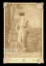 Load image into Gallery viewer, Rare Female Bullfighter Matador Mexico 1890s Antique Cabinet Photo Mexican