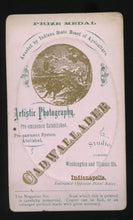 Load image into Gallery viewer, TWO Self Portrait Photographer John Cadwallader Indiana Michigan 1860s 1880s CDV