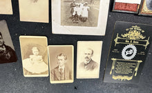 Load image into Gallery viewer, Antique Photo Lot CDV Tintype Cabinet Card Daguerreotype Ambrotype Dog 1860s