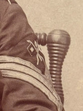 Load image into Gallery viewer, Cabinet Card Indian Wars Era Soldier with Sword, Medals Maine Photographer