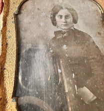 Load image into Gallery viewer, 1/6 Daguerreotype Woman Holding Intentionally Scratched Out Child Unusual Creepy