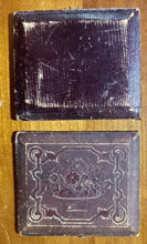 Load image into Gallery viewer, 1840s Tinted Plumbe Daguerreotype ID'd Little Girl Ringlet Curls Holding Case