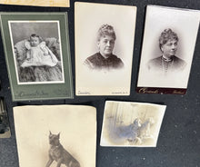 Load image into Gallery viewer, Antique Photo Lot CDV Tintype Cabinet Card Daguerreotype Ambrotype Dog 1860s