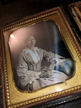 Load image into Gallery viewer, THREE daguerreotype Photos of pretty women, one tinted 1800s Fashion LOT