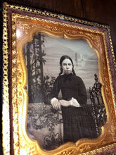 Load image into Gallery viewer, Double 1/6 Daguerreotypes Little Girls, Sisters, MOP Case Collins Massachusetts