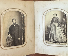 Load image into Gallery viewer, Newton New Jersey Family Album 48 CDV Tintype Photos Civil War Tax Stamps 1860s