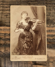 Load image into Gallery viewer, Rare Photo Musician Violinist LADY HALLE, AKA WILMA NERUDA / 1800s Violin Player