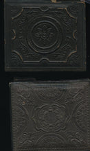 Load image into Gallery viewer, 1850S AMBROTYPE PHOTO 1/6 OUTDOOR MORMON LDS MARRIAGE? ANTIQUE 1800s