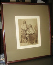 Load image into Gallery viewer, RINHEHART Chief Sentele & Wife Antique Photo INDIAN CONGRESS Native Rare