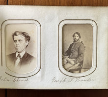 Load image into Gallery viewer, 1860s Photo Album Civil War Soldier Andersonville POW Mourning ID'd Quaker Fam