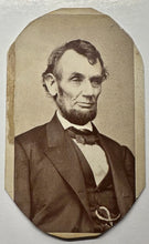 Load image into Gallery viewer, Original CDV Photo of Abraham Lincoln by Brady with Ink Signature & Notarized