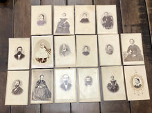 Load image into Gallery viewer, Lot of 16 1860s CDV Photos California Stockton Vallejo San Francisco Canon City
