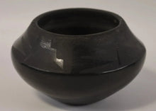Load image into Gallery viewer, Black-on-Black Pottery Jar by Maria Martinez, Signed
