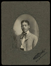 Load image into Gallery viewer, Antique Photo African American Man Dated St. Louis 1903 Handsome Photo Black