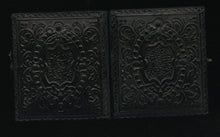 Load image into Gallery viewer, Miniature 1/16 Daguerreotype Smiling Widow Black Mourning Dress & Veil 1850s