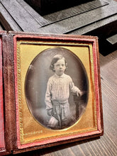 Load image into Gallery viewer, ID'd Boy by New York Photographer LAWRENCE 1/6 Daguerreotype Reverend Baltimore