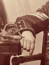 Load image into Gallery viewer, Cabinet Card Indian Wars Era Soldier with Sword, Medals Maine Photographer