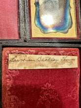 Load image into Gallery viewer, ID'd Boy & Physician Father Wearing Academic Cap Daguerreotype Tintype Lot