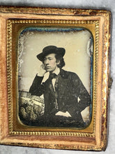 Load image into Gallery viewer, ID'd Confederate Courier Georgia Daguerreotype Pre Civil War 1850s Rare Photo