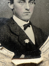 Load image into Gallery viewer, Young Police Officer or Detective Wearing Star Badge 1860s Tintype Photo