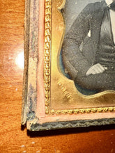 Load image into Gallery viewer, 1/6 Tinted Daguerreotype Handsome Man ID'd Philadelphia Photographer