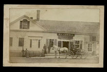 Load image into Gallery viewer, Dover Maine B.C. Lowell's Grocery Store / Storefront CDV Photo 1870s CDV Photo