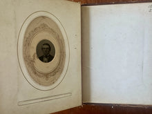 Load image into Gallery viewer, Leather Album 48 Antique Tintype Photo 1860s 1870 1880 1890s Victorian Men Women