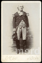 Load image into Gallery viewer, RARE SIGNED PHOTO EB BALL AS GEORGE WASHINGTON CABINET CARD President Military