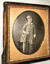 Load image into Gallery viewer, 1/6 Plate Daguerreotype Boy Standing on Chair Holding Toy Sword - SEALED