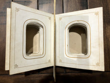 Load image into Gallery viewer, Empty 1860s Leather Photo Album Holds 50 CDVs or Tintype Photos