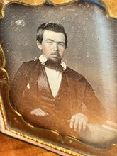 Load image into Gallery viewer, 1/6 Tinted Daguerreotype Handsome Man ID'd Philadelphia Photographer