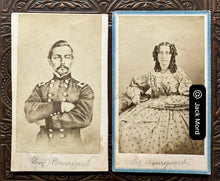 Load image into Gallery viewer, Civil War General P.G.T. Beauregard & Very Rare CDV of Wife! Original Photo CSA
