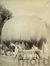 Load image into Gallery viewer, Civil War Aeronaut James Allen w Gas Balloon Rare Aviation History Photo Antique