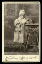 Load image into Gallery viewer, Baby Grace with Funny Mechanical Monkey Toy Chatsworth Plantation Louisiana