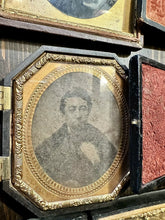Load image into Gallery viewer, Antique Photo Lot 1/4 Relievo 1/6 1/9 Ambrotypes Tintypes Union Cases Man Woman